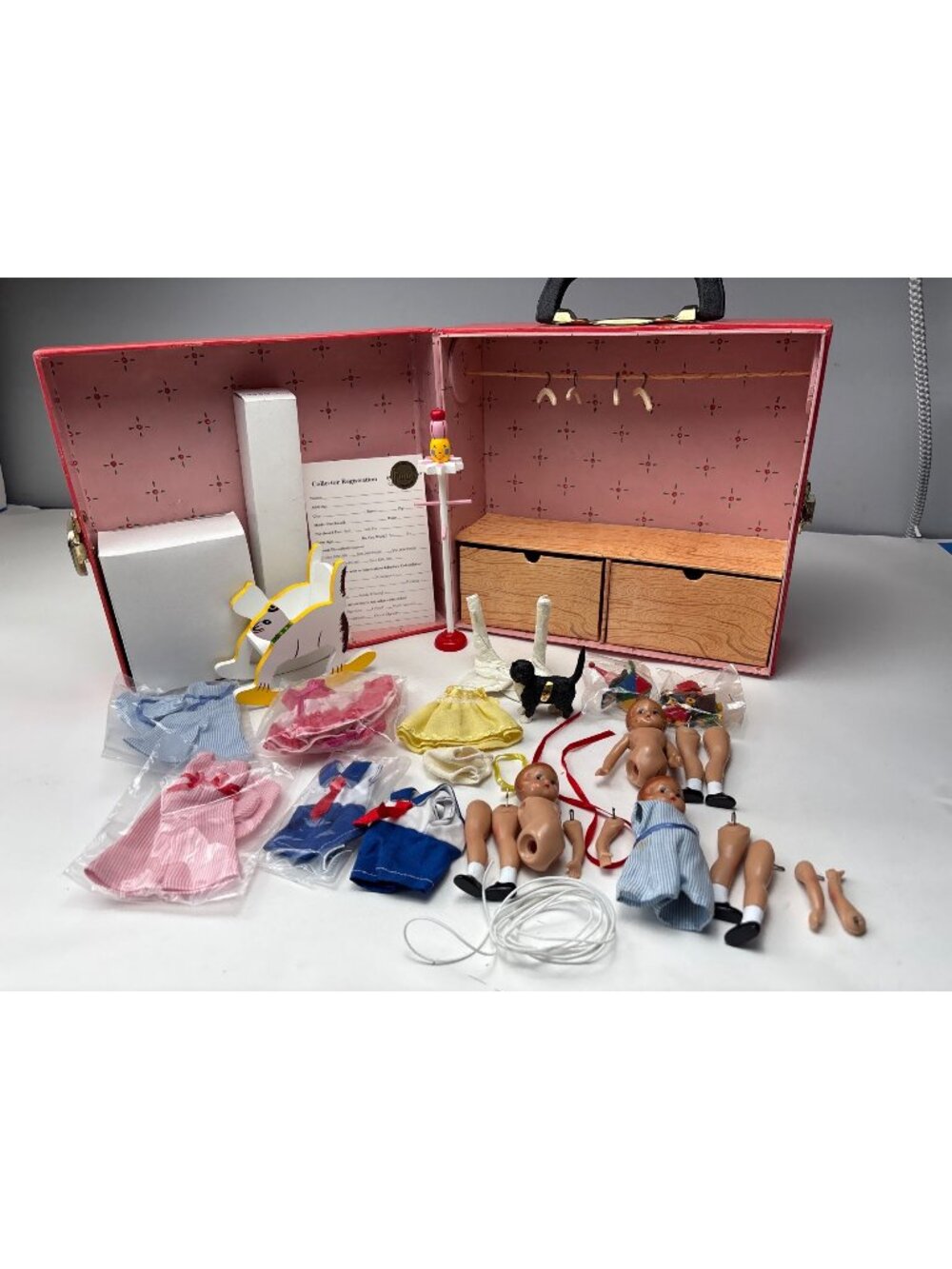 Effanbee Wee Patsy Doll Trunk Clothes Furniture Accessories Book Doll Parts